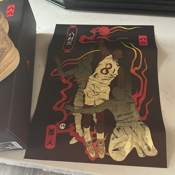 NEW Jordan 8 Retro Rui Hachimura Black Samurai Size 6.5 Equivalent to Women’s 8 - Picture 14 of 16